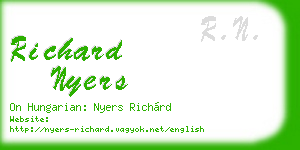 richard nyers business card